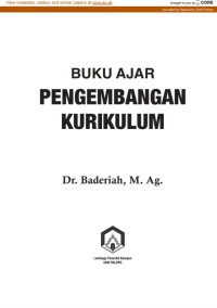 Buku Ajar Pengembangan Kurikulum