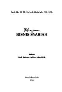 Manajemen Bisnis Syariah