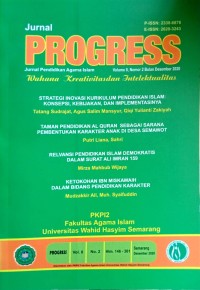 Progress : jurnal pendidikan agama islam