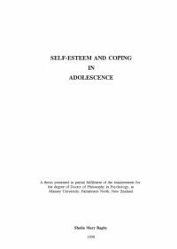 Self Esteem and Coping in Adolescene